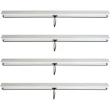 Seitenwand Für Pergola Hhg 263, 4er-set Pavillon Rollo Ersatzseitenwand, Stoff/textil Sturmfest 3x3m Weiß