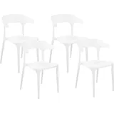 Beliani Esszimmerstuhl 4er Set GUBBIO