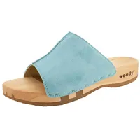 woody Damen Anja Clog Pantolette, Baby Blue, 41 EU