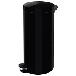 Helit Tretabfalleimer H2404395 Silberionen 30l schwarz 4012086017205 Helit