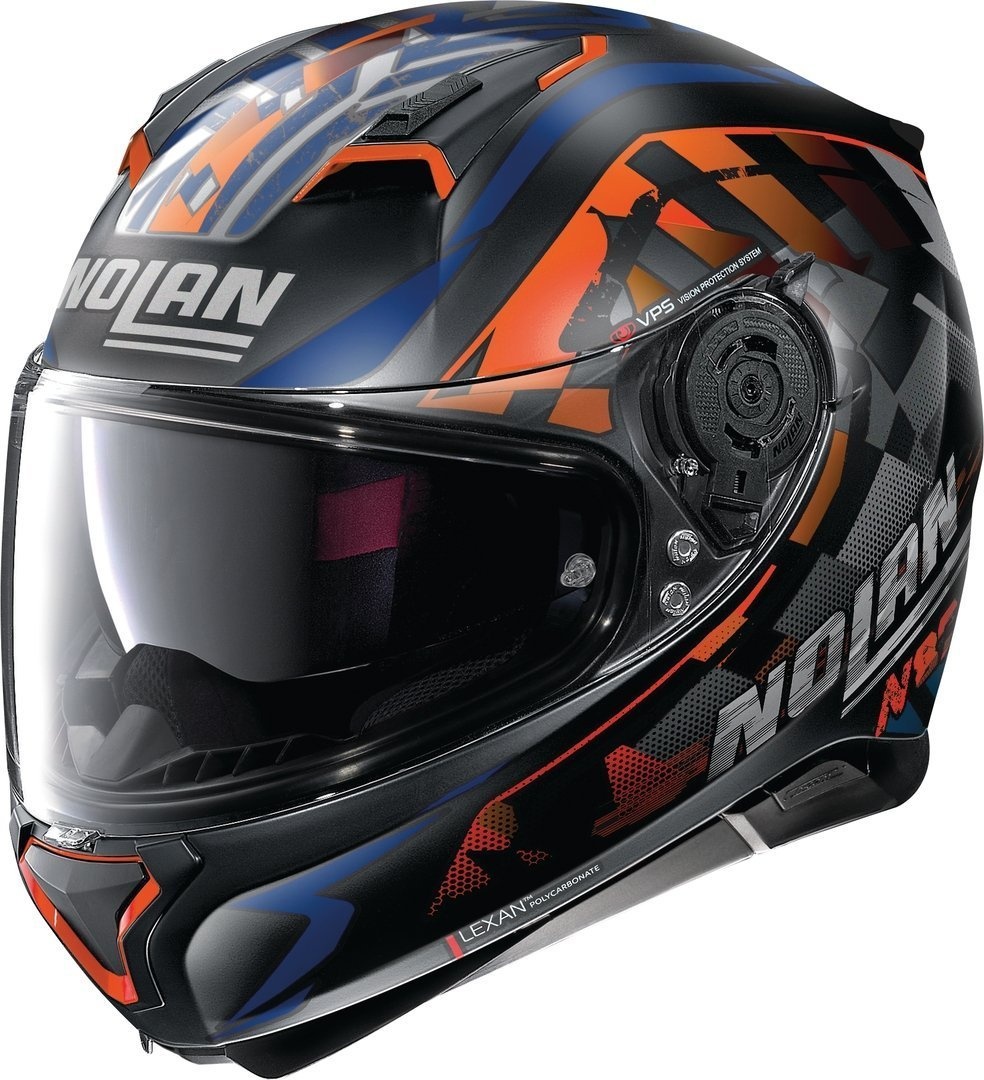 Nolan N87 Venator N-Com Helm, zwart-oranje, S
