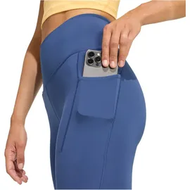adidas Damen Climacool 3 Stripes Tights (Größe XS, blau)