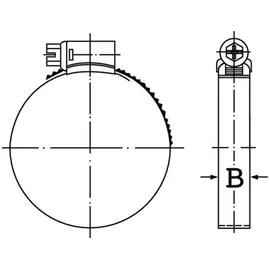 Ideal IDEAL-Schlemper Schlauchschelle DIN3017 W1, 12mm 50-70mm