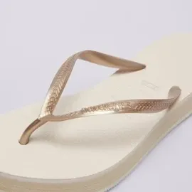 havaianas Slim Flatform Beige 37
