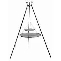 Cook King Schwenkgrill 180 cm inkl. Doppelrost Ø 80 + 40 cm Rohstahl