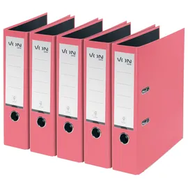 Leitz Ordner DIN A4 80 mm Pink 5 St.
