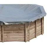 gre accessories Runde Winterabdeckung Violette grau 581 cm