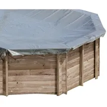 gre accessories Runde Winterabdeckung Violette grau 581 cm