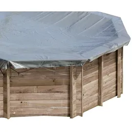 gre accessories Runde Winterabdeckung Violette grau 581 cm