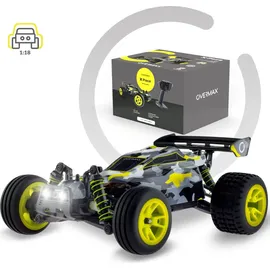 Overmax X-Pace Ferngesteuertes Auto RC Car, 4x4, Geschwindigkeit von 45 kmh, 100m Reichweite, LED-Beleuchtung, unabhängige Federung, große Fahrzeugabmessungen