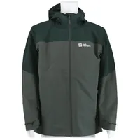 Jack Wolfskin Glaadbach 3in1 Herren Outdoorjacke-Oliv-Dunkelgrün-L