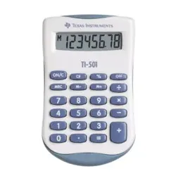Rechner TI-501SV TEXAS 104914 8stell. 56x91x11mm