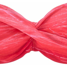 LASCANA Bügel-Bandeau-Bikini, mit Farbverlauf in Batik-Optik, rot