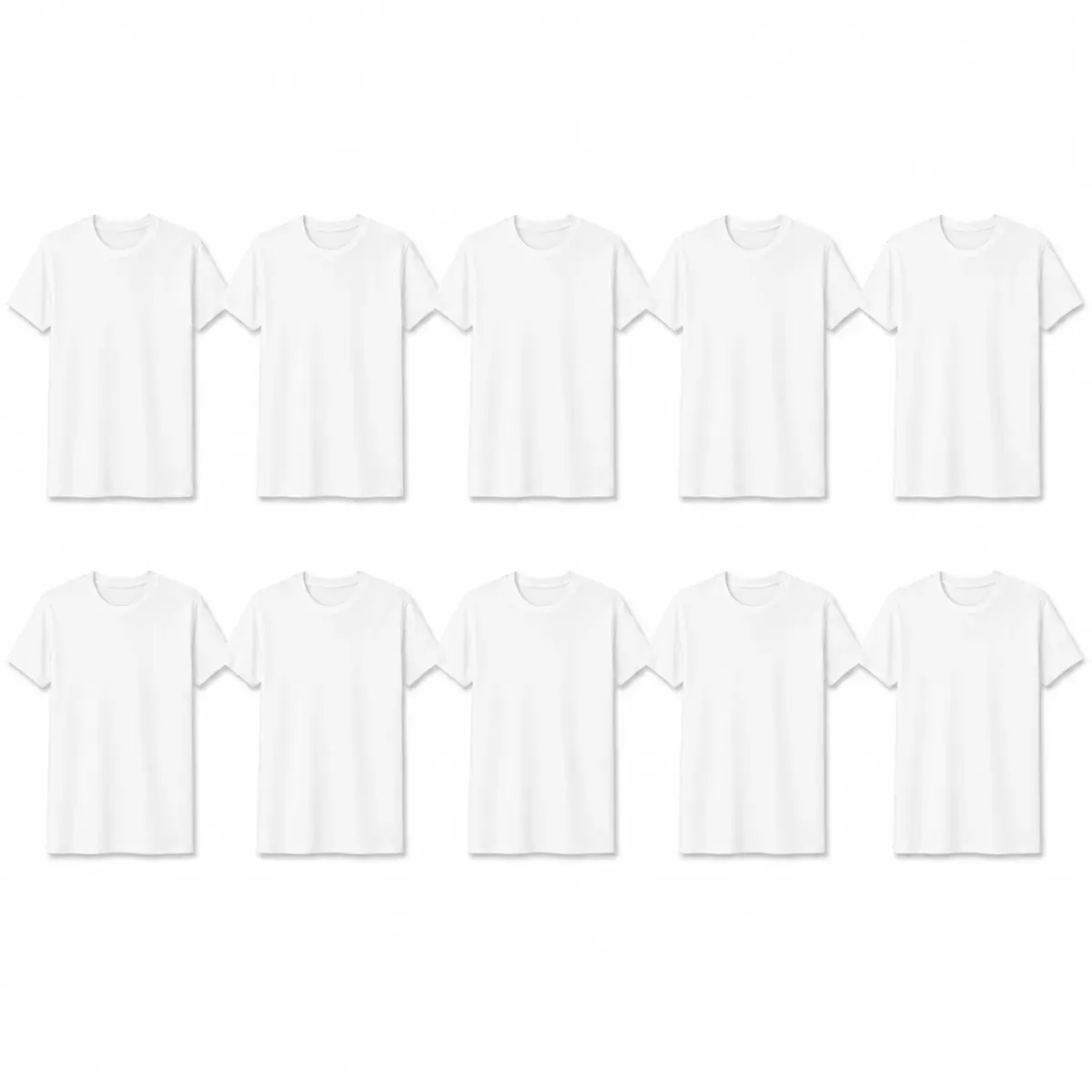 Fruit of the Loom - 10er Pack Valueweight Unisex T-Shirt - White / M