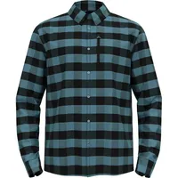 Odlo Herren Halden Check Hemd (Größe M, schwarz)