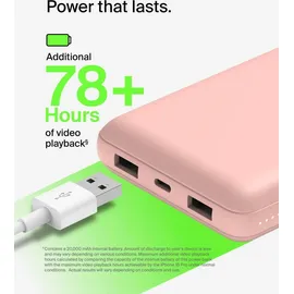 Belkin Powerbank 20.000mAh rosa