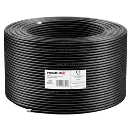 PremiumX Premium X CAT 7 Outdoor Netzwerkkabel 100m – 10 Gbit/s Erdkabel Datenkabel Ethernetkabel LAN Kabel für Außen S/FTP AWG23/1 Verlegekabel - reines