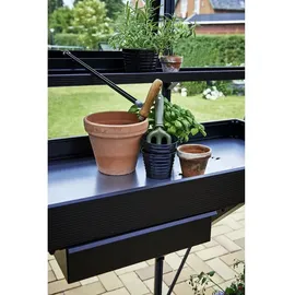 Juliana Gewächshaus Alutisch 3 Sektionen Schwarz