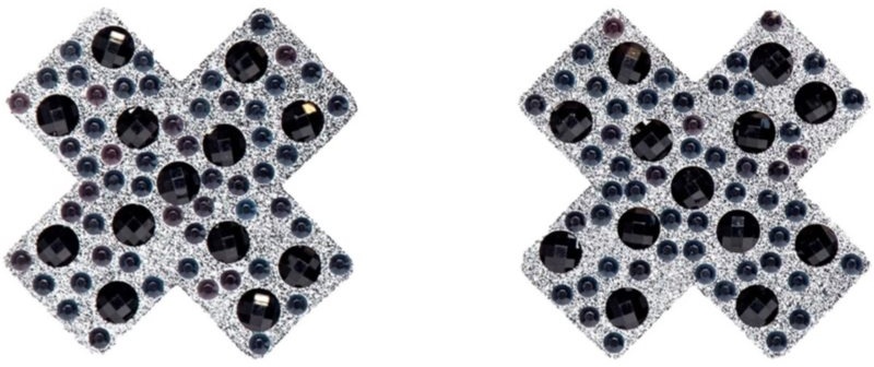 Preisvergleich Produktbild Leg Avenue Rhinestone Brustwarzenaufkleber Nipple Covers X Factor 2 St.