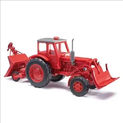 Belarus MTS-52, mit Rückeschild rot Modell von Busch 1:87