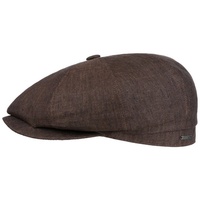 Stetson Flat Cap (1-St) Schirmmütze mit Schirm, Made in the EU braun 58 cm