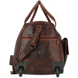 GREENBURRY Rugged 2 Rollen Reisetasche Leder 53 cm braun
