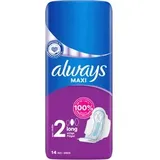 Always Maxi Long Damenbinden mit Flügeln 14 Stück