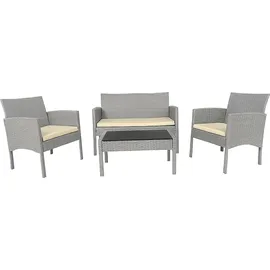 Hti-Living Zita Loungeset 4-tlg. grau