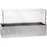 Vivanno Windlicht Candelito Fiberglas Silber