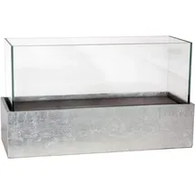 Vivanno Windlicht Candelito Fiberglas Silber