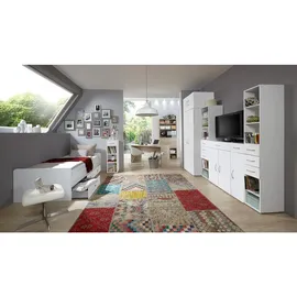 Xora Aufsatzschrank, Weiß, Kunststoff, 80x40x40 cm, BQ - Bündnis für Qualität, Made in Germany, DIN EN ISO 9001, Waschküche, Mehrzweckschränke