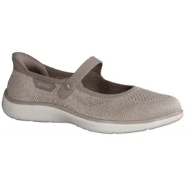 SKECHERS Mary Jane Damen Flach, Taupe, 39 EU - 39 EU