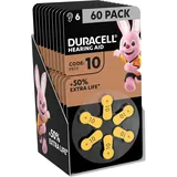 Duracell Hörgerätebatterien Größe 10, 60er Pack [Amazon exclusive]