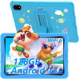 DOOGEE U10 Kid Kinder Tablet 10.1 Zoll, 9GB+128GB/1TB Tablet, 5MP+8MP, Android 13, WiFi-6/BT5.0/TUV/DRM L1, Kindersicherungs Kinder Tablet, vorinstallierte Kinder Lernsoftware und Spiele, Blau