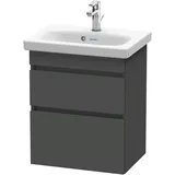 Duravit Waschtischunterschrank Com DuraStyle 50x36,8cm, graph ma, 2 SchKa., wandhängend