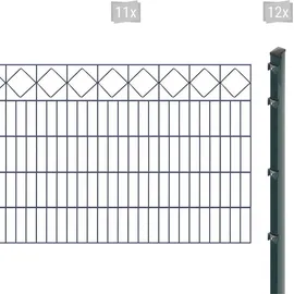 Arvotec Doppelstabmattenzaun 2 - 60 m x 100 cm Grau/Kunststoff