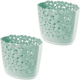 MetroDecor Papierkorb 2er Set 30 l Mintgrün