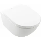 Wand-Tiefspül-WC „Subway 3.0“ 37 × 36 × 56 × 56 cm, mit CeramicPlus, ohne Spülrand, Abgang waagerecht