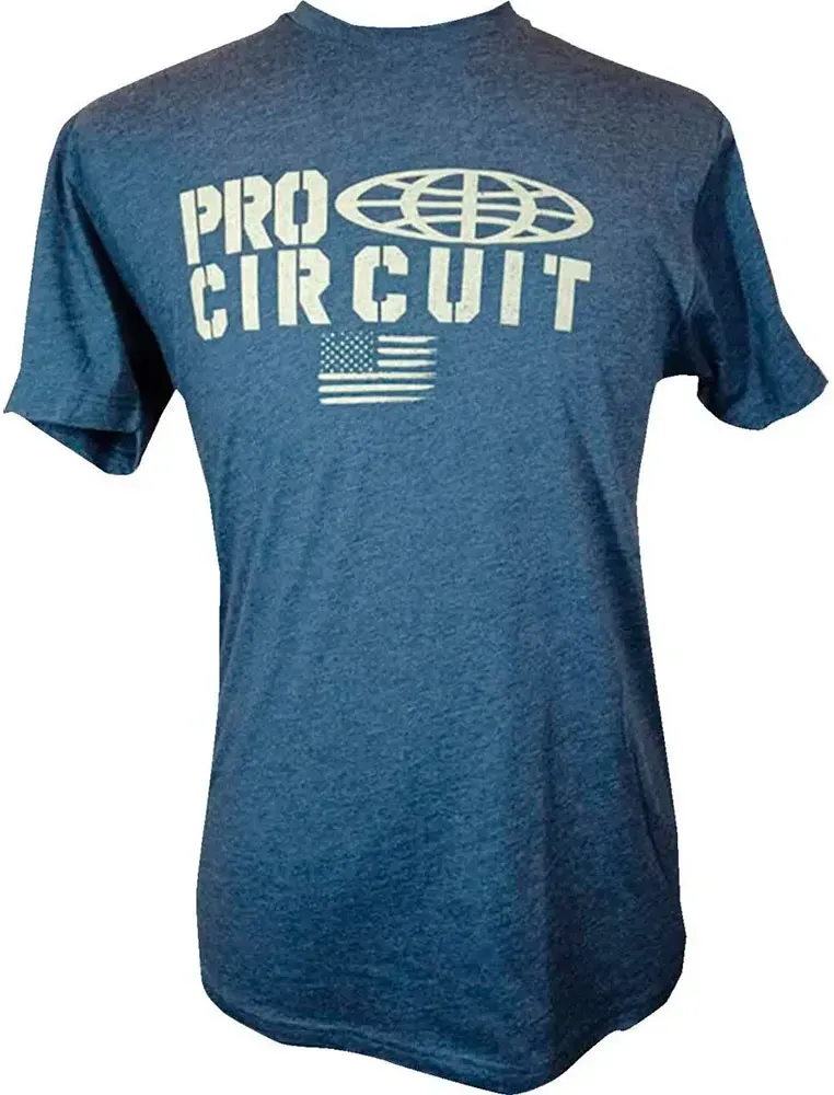 Pro Circuit 646200-030 Kurzarm-t-shirt - Heather Navy / Light Tan - L
