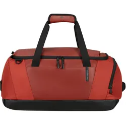 Reisetasche SAMSONITE "ARMOX", Gr. B/H/T: 55cm x 28cm x 33cm, braun (rust), Polyester, Taschen, Duffle S personalisierbar als Rucksack tragbar