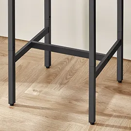 VASAGLE Bartisch Küchentisch Stehtisch 60 x 60 x 92 cm Schwarz