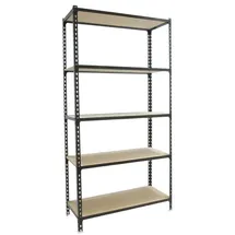 Proregal Schwerlastregal Big Muli HxBxT 200 x 100 x 30 cm 5 Fachböden Fachlast 150 kg Anthrazit