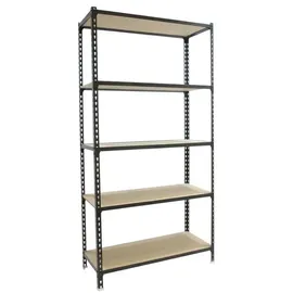 Proregal Schwerlastregal Big Muli HxBxT 200 x 100 x 30 cm 5 Fachböden Fachlast 150 kg Anthrazit