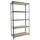 Proregal Schwerlastregal Big Muli HxBxT 200 x 100 x 30 cm 5 Fachböden Fachlast 150 kg Anthrazit
