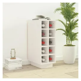 vidaXL Weinregal 23 x 34 x 61 cm Weiß
