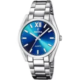 Festina Quarzuhr »Boyfriend Collection«, Armbanduhr, Damenuhr, Edelstahlarmband, silberfarben