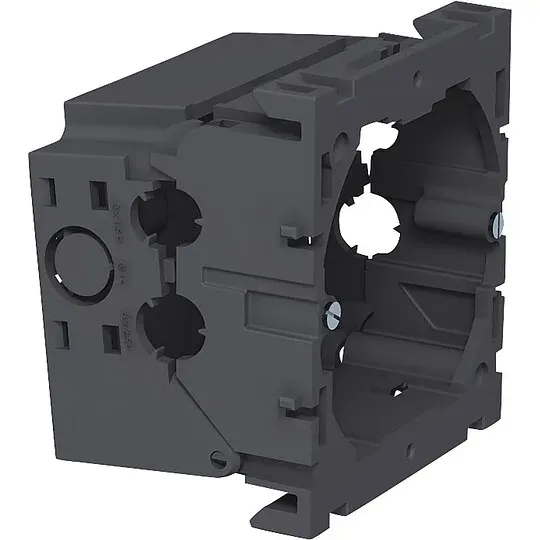 Geräteeinbaudosen Typ 71GD6, 5 Stück, einfach, einfach steingrau