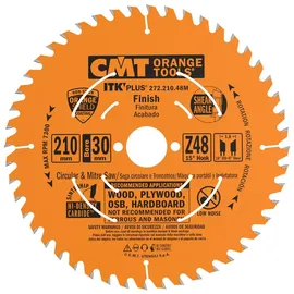 CMT ORANGE TOOLS 272.210.48M - ITK PLUS KREISSÄGEBLATT HM 210X1.8X30(+25) Z=48 ATB+SHEAR