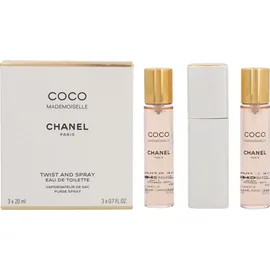 Chanel Coco Mademoiselle Eau de Toilette refillable 20 ml + Nachfüllung 2 x 20 ml Geschenkset