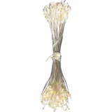 GLOBO LED Lichterkette 10 m Kupfer/Silber Metallic Warmweiß